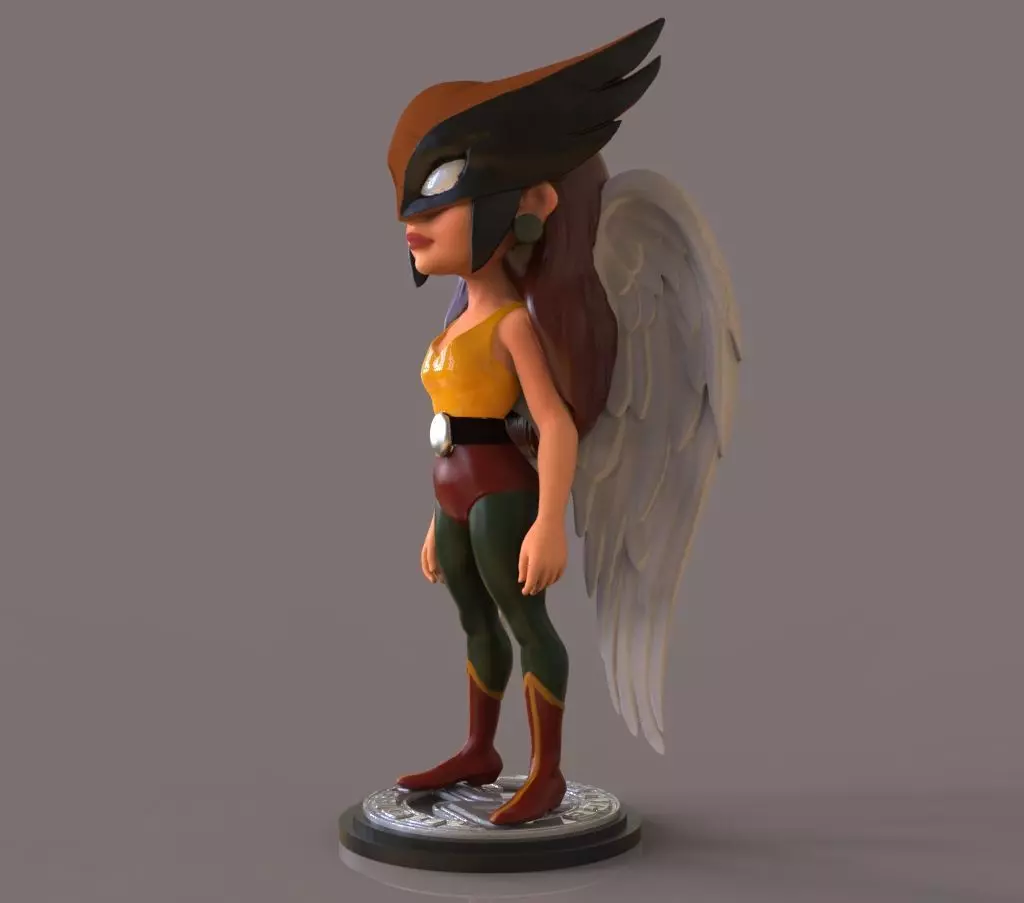 Hawkgirl 3D print model_2