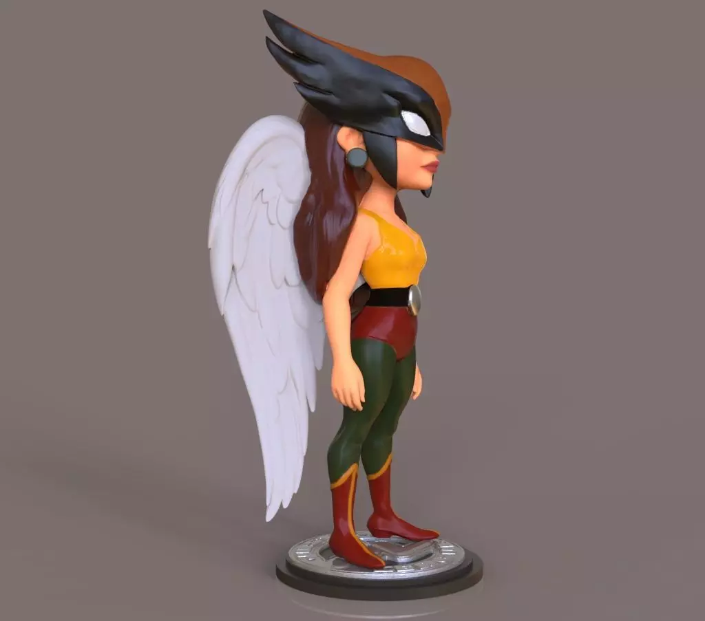 Hawkgirl 3D print model_3