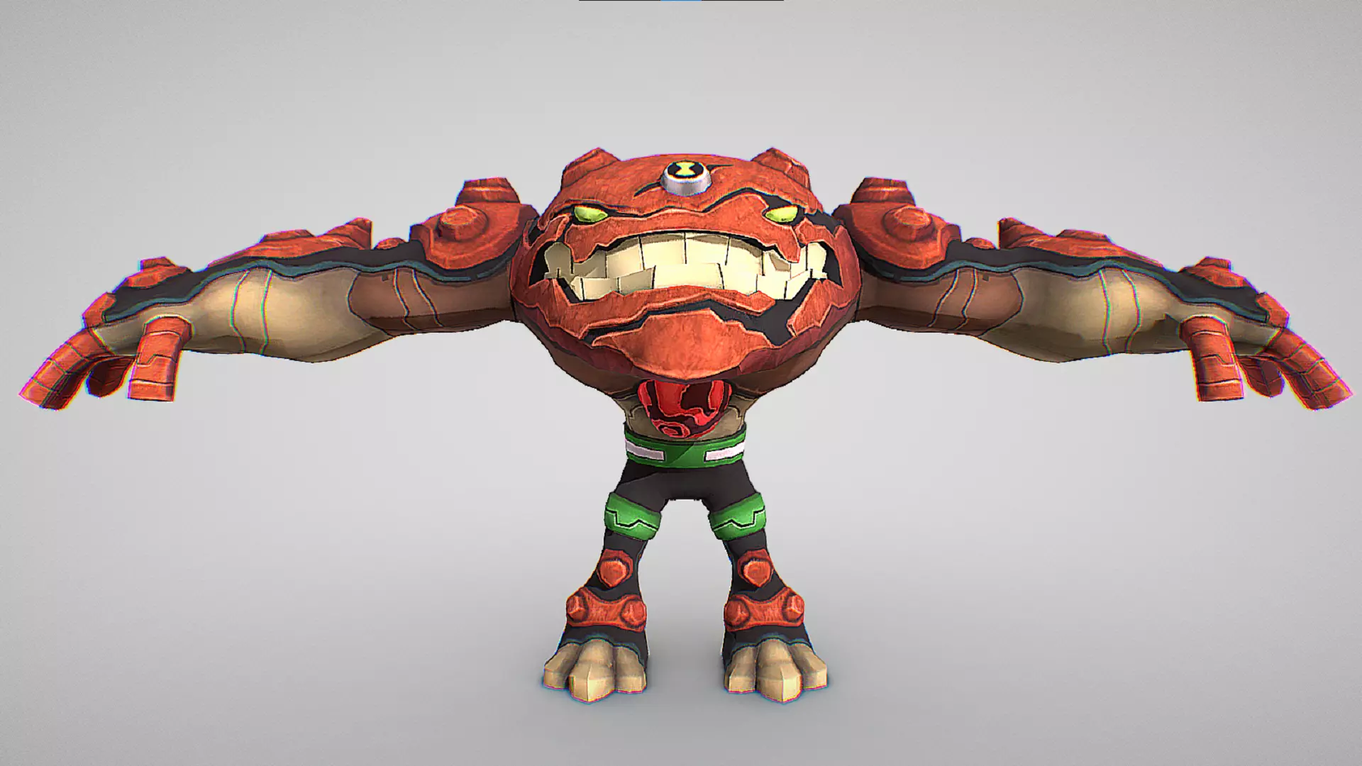 Gravattack - DNA sample of a Galilean - Ben 10 Omniverse Low-poly 3D model_1