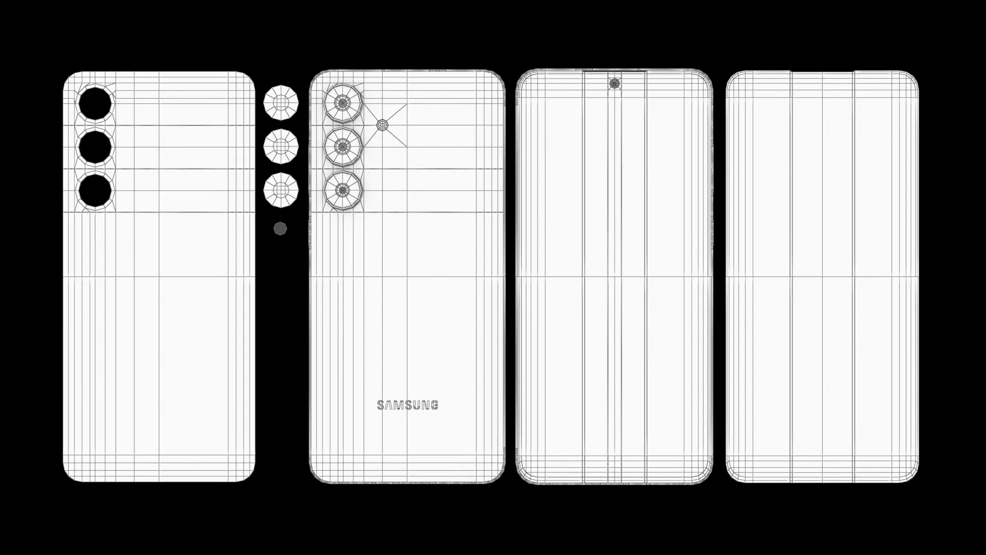 Samsung Galaxy S25 FE White 3D model_5