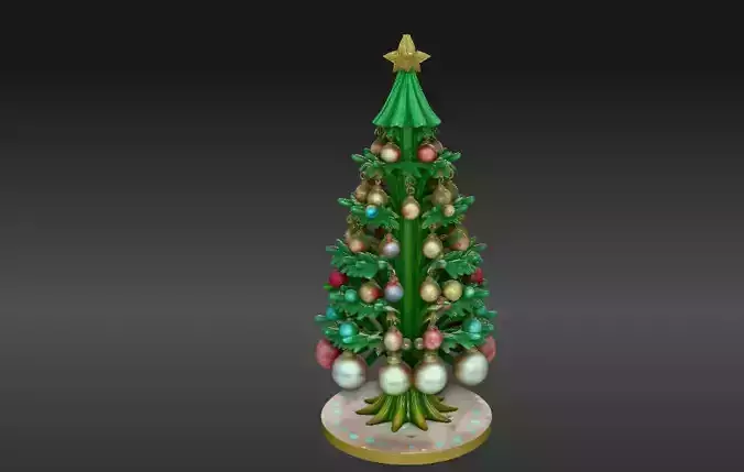 Christmas Ornament Tree Stand 3D Model Decoration 3D print model
