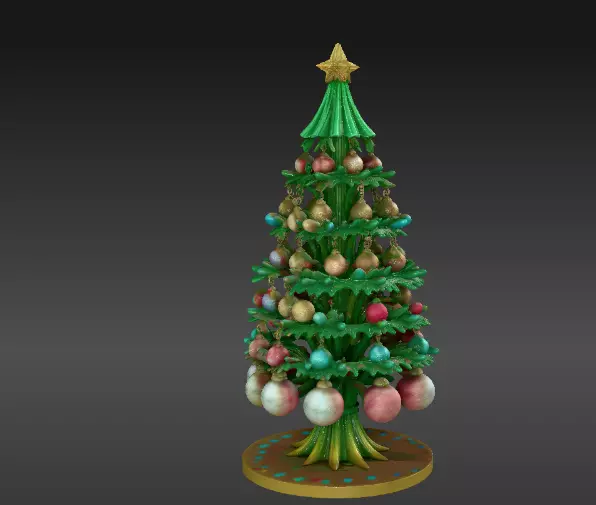 Christmas Ornament Tree Stand 3D Model Decoration 3D print model_6