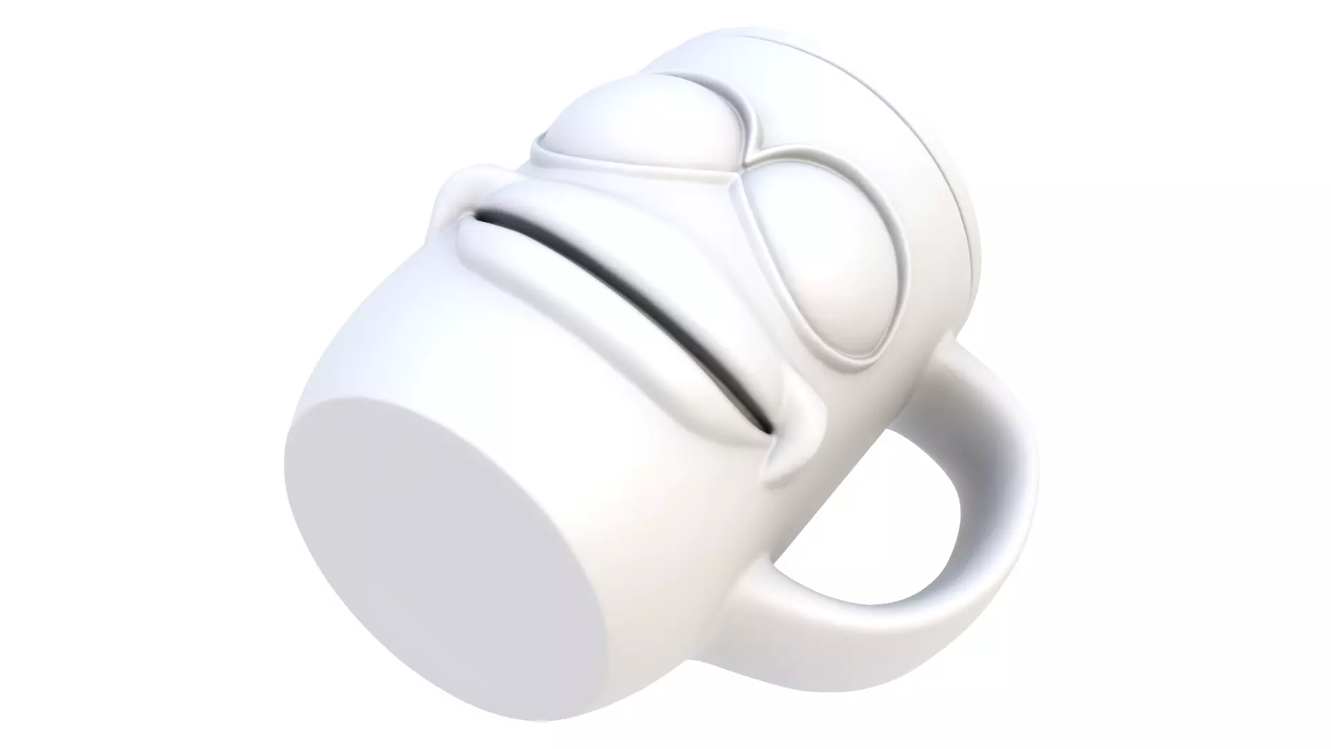 Mug smiling 06 3D model_8
