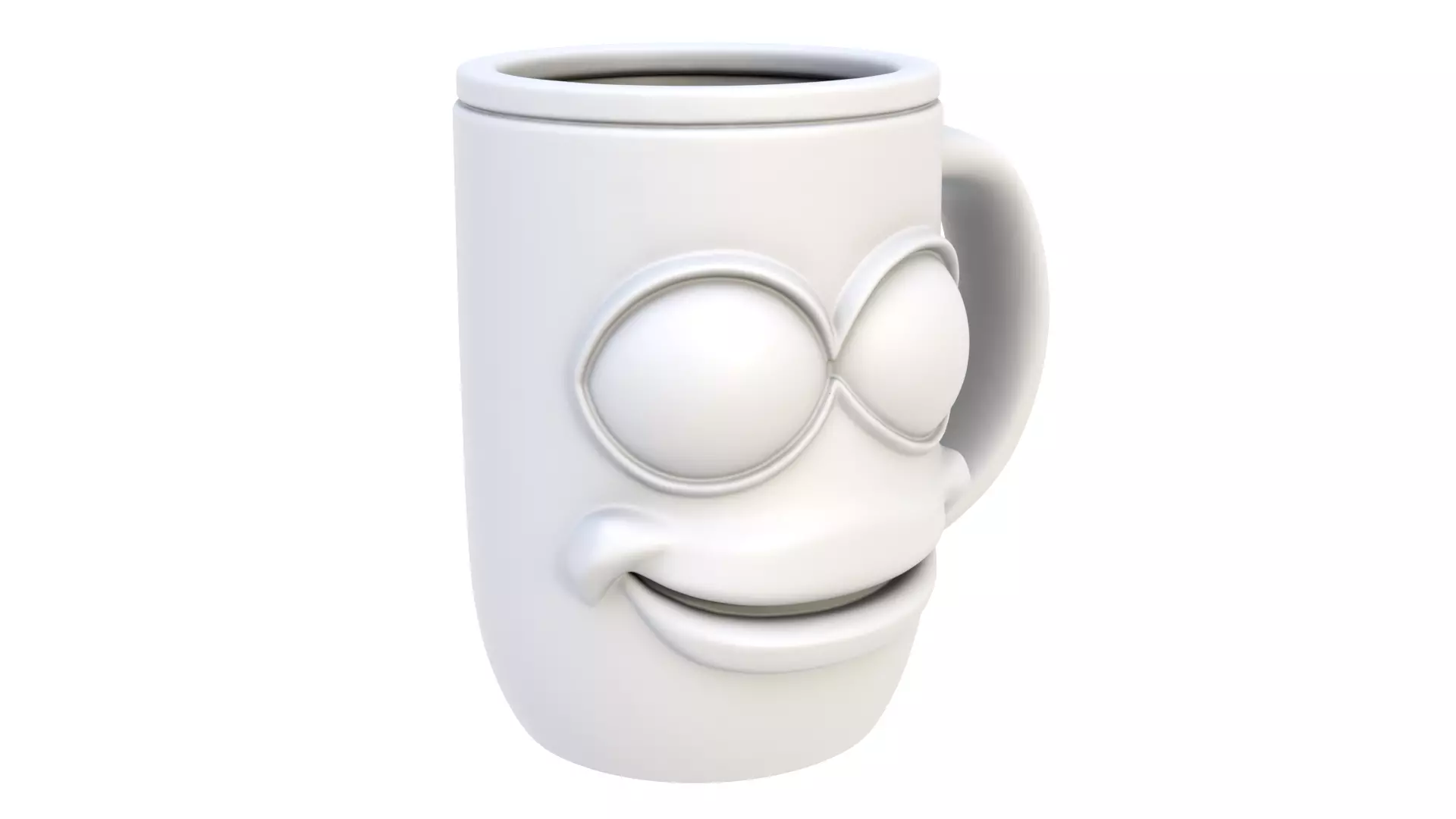 Mug smiling 06 3D model_5