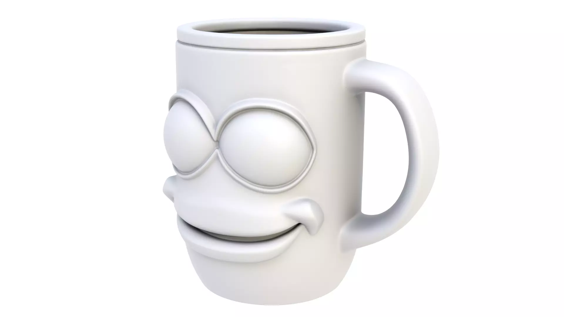 Mug smiling 06 3D model_0