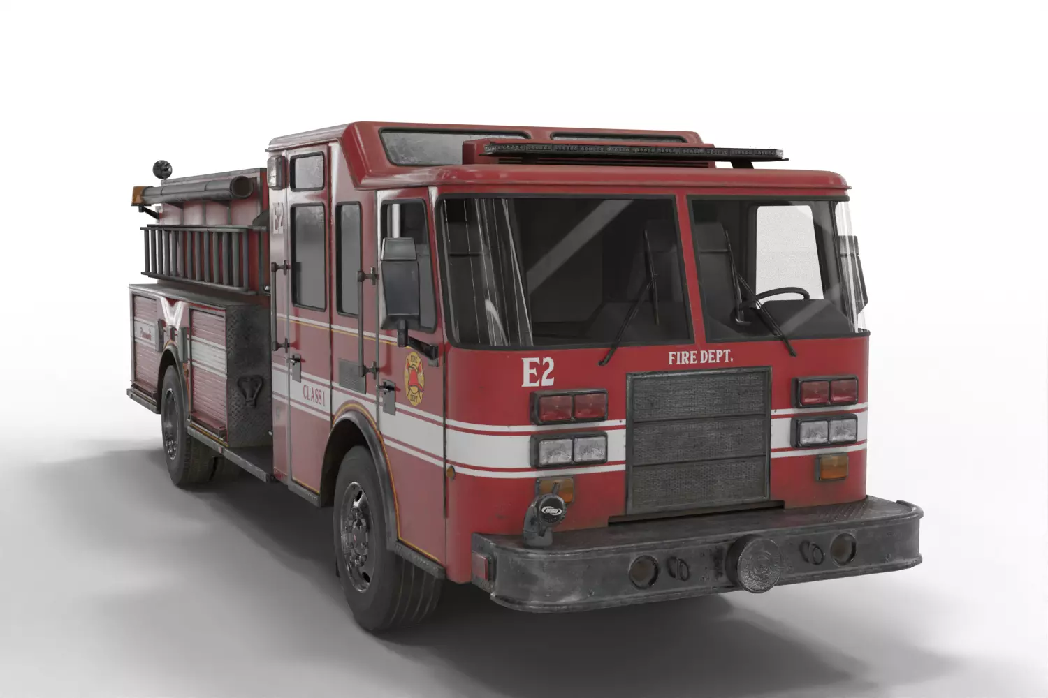 Fire Department Truck - Emergency Vehicle 3D model_1