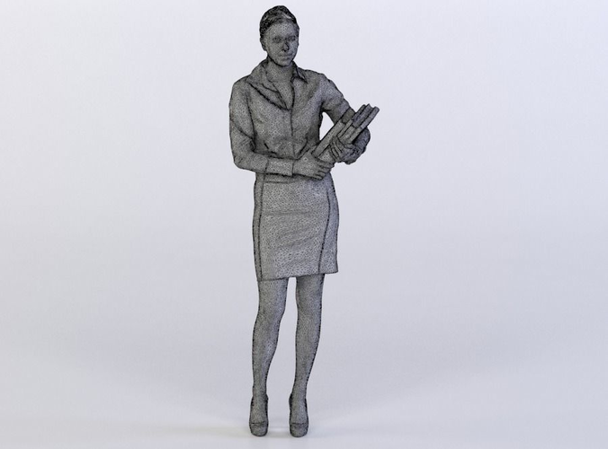 Judy 0443 Woman holding books