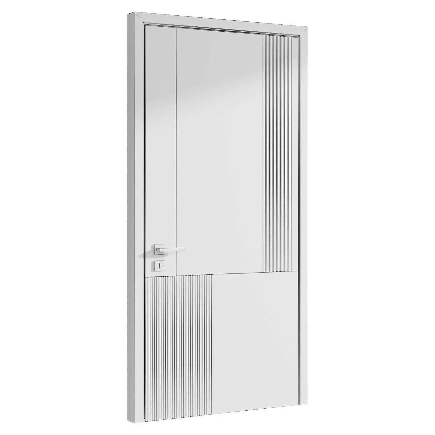  Interior door 5 Low-poly 3D model_2