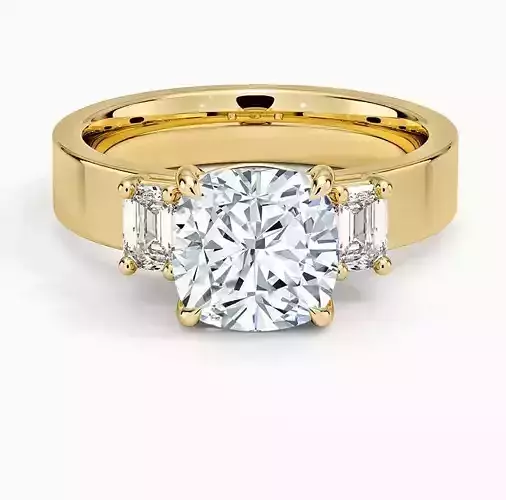 Three stone diamond ring 02