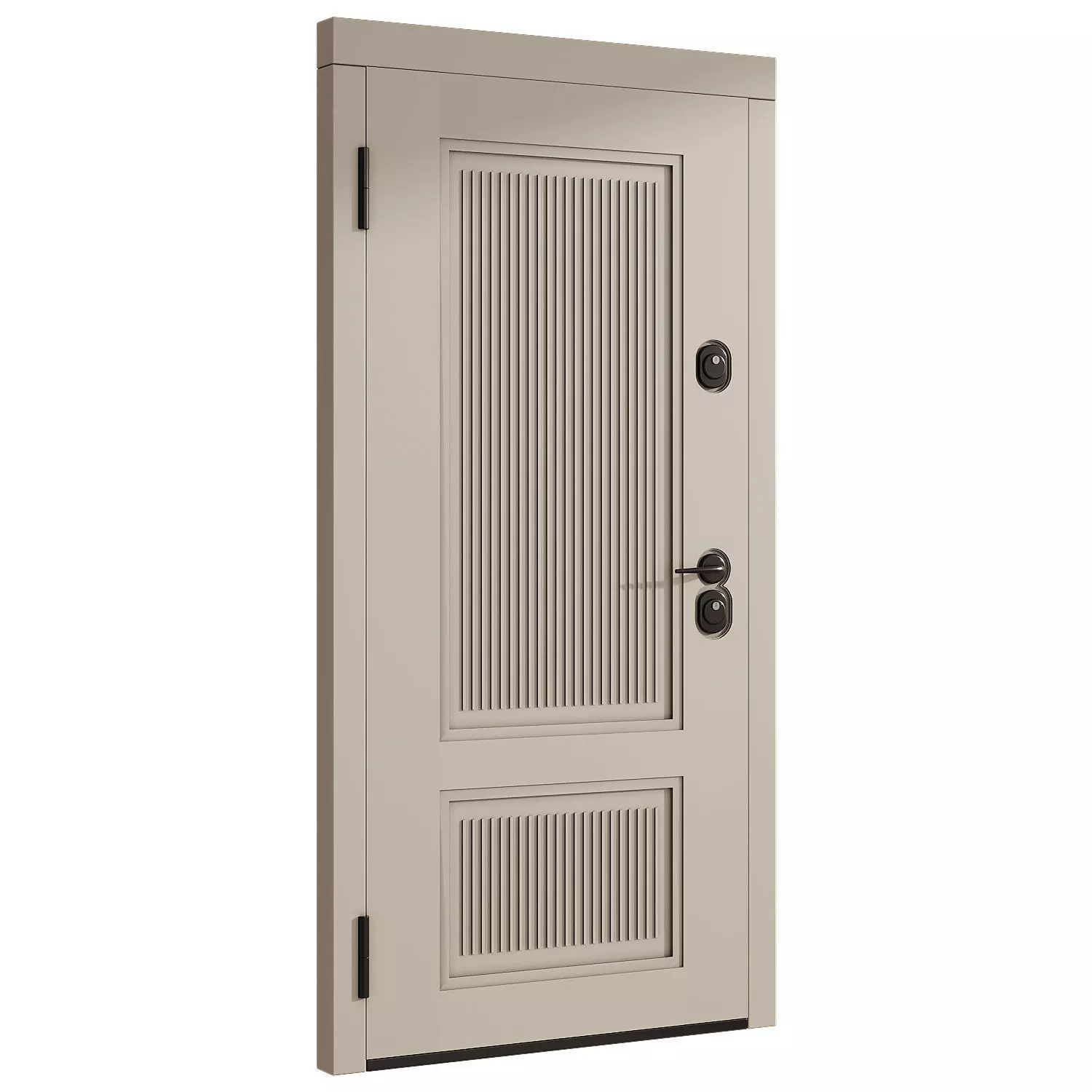 Interior door 7 Low-poly 3D model_0