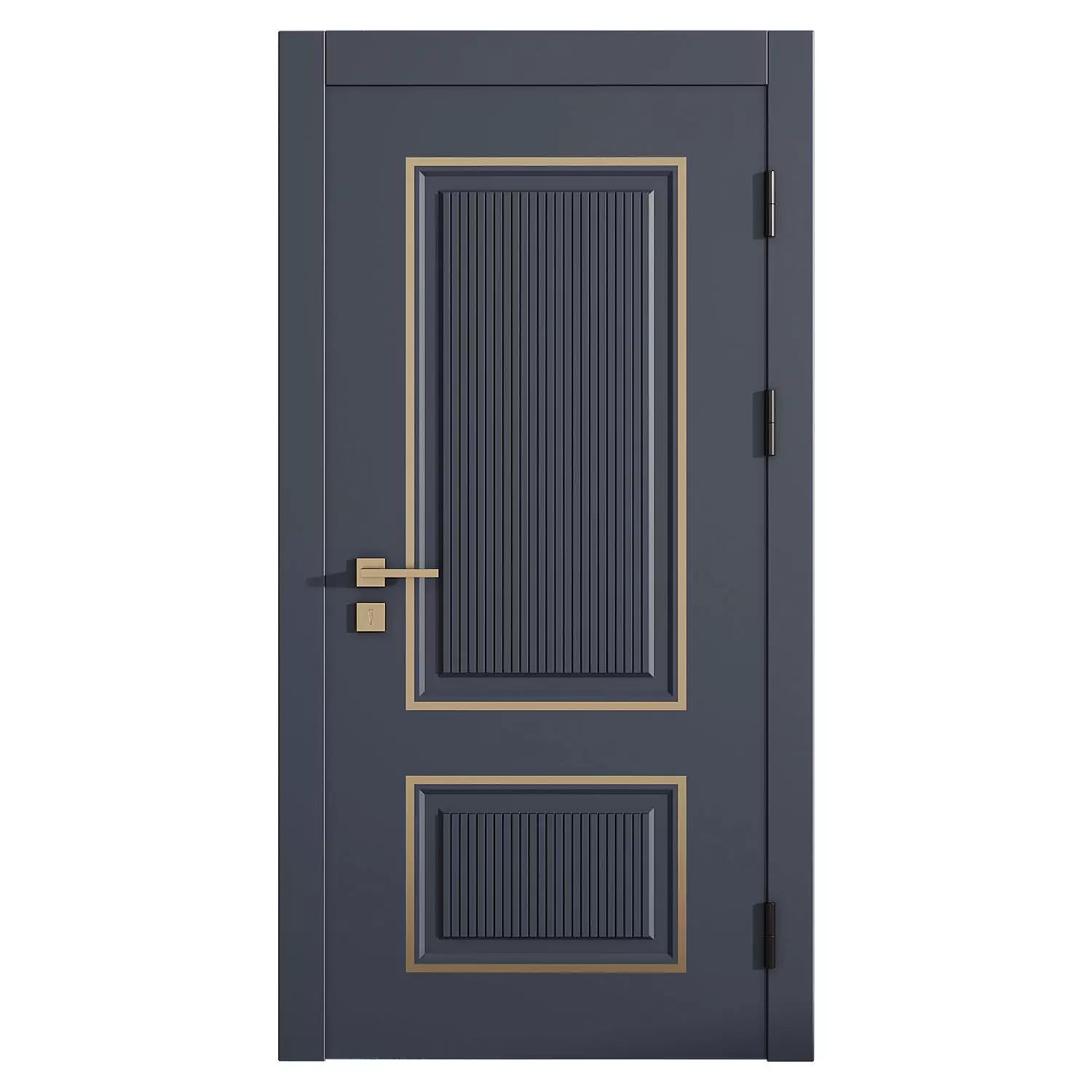 Interior door 8 Low-poly 3D model_1
