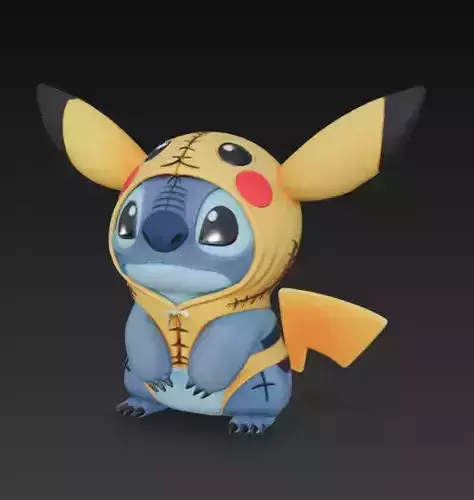 Stitch - Collectable figure 19 Pikachu