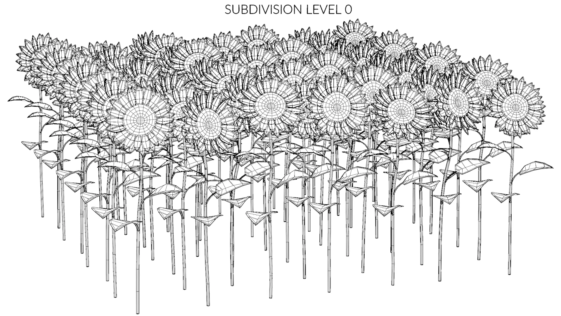 -Sunflower Field- 3D model_10