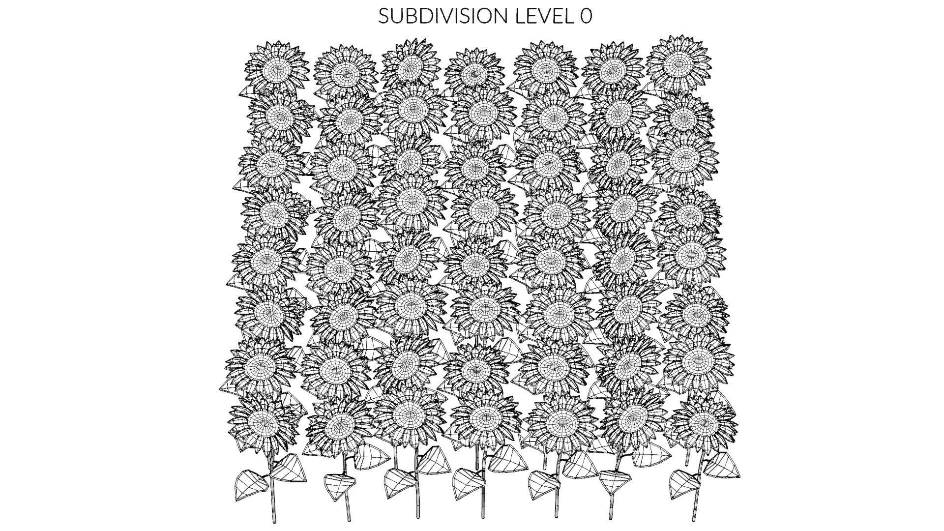 -Sunflower Field- 3D model_12