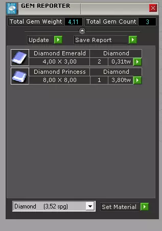 Three stone diamond ring 03 3D print model_6