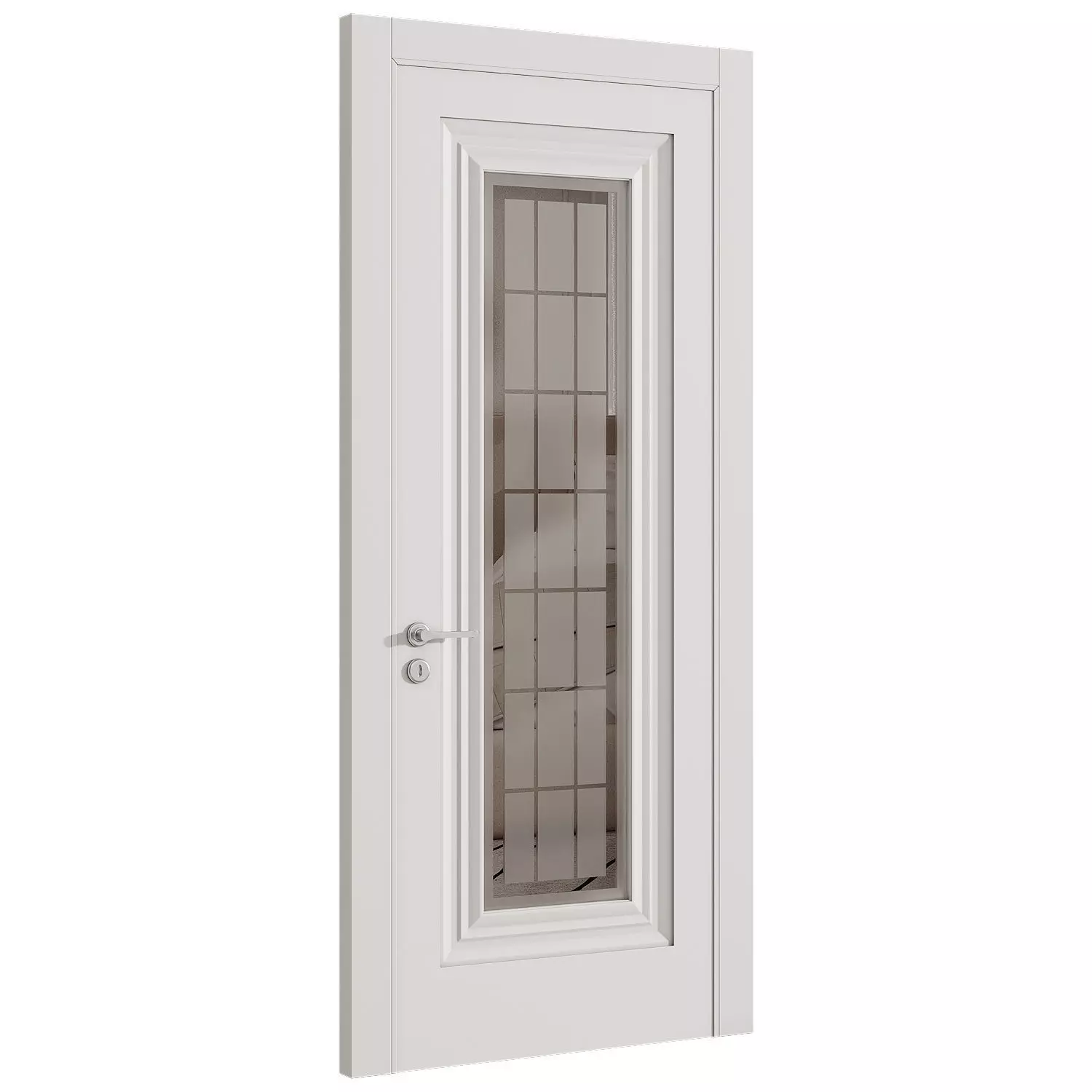 Interior door 17 Low-poly 3D model_0