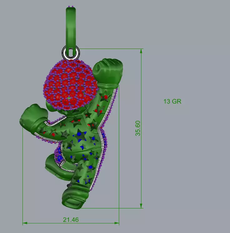 Dije Mario Bros 3D print model_5