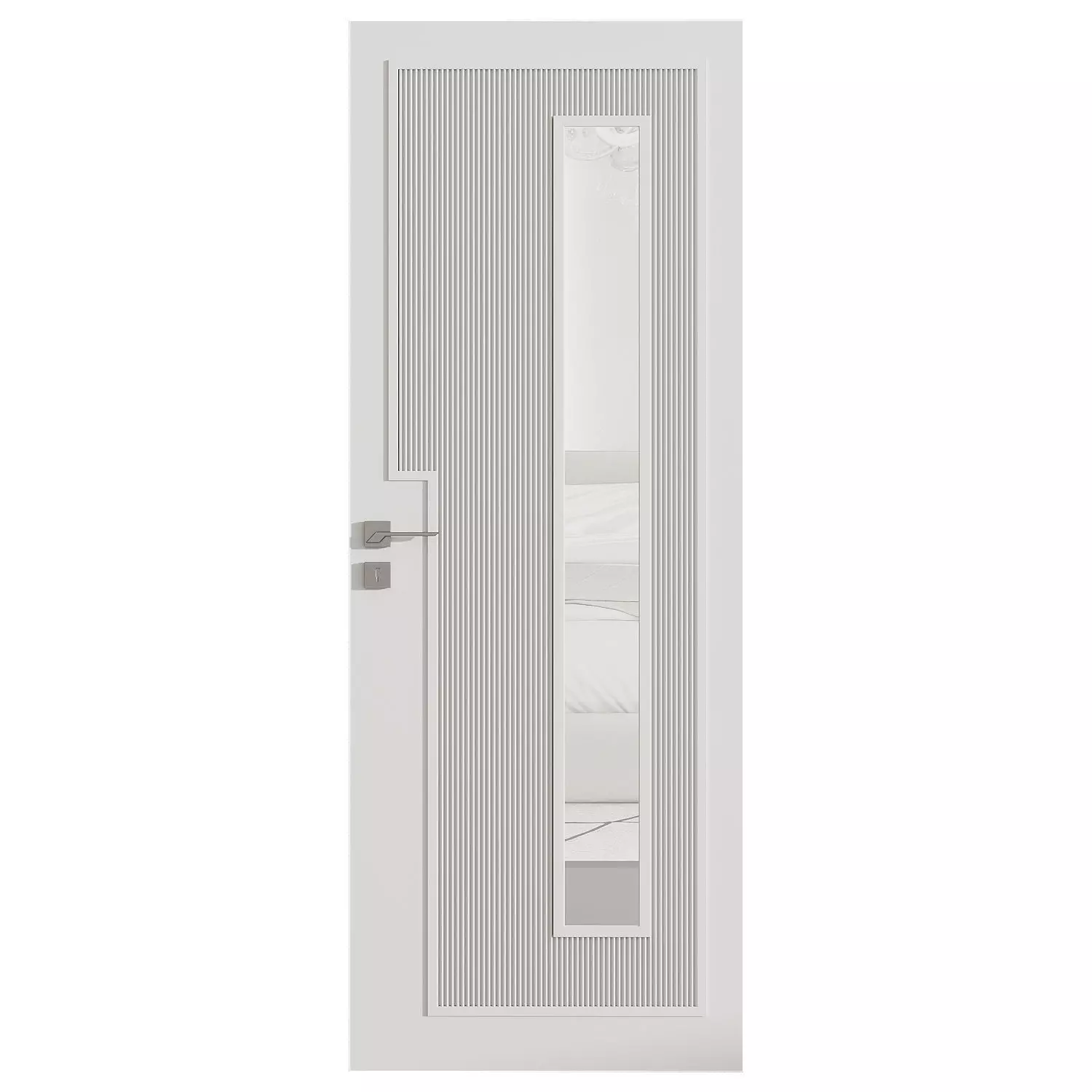 Interior door 19 Low-poly 3D model_1