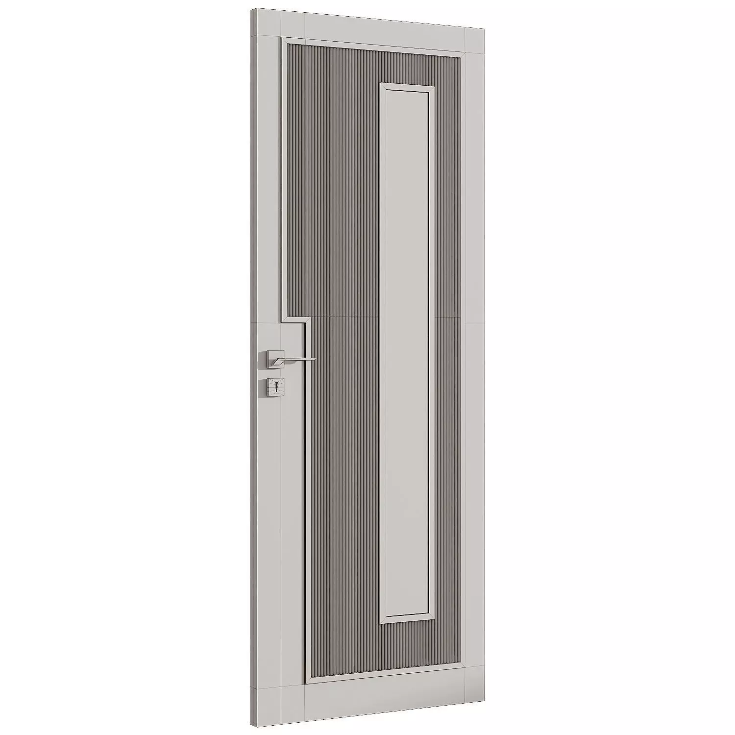 Interior door 19 Low-poly 3D model_2