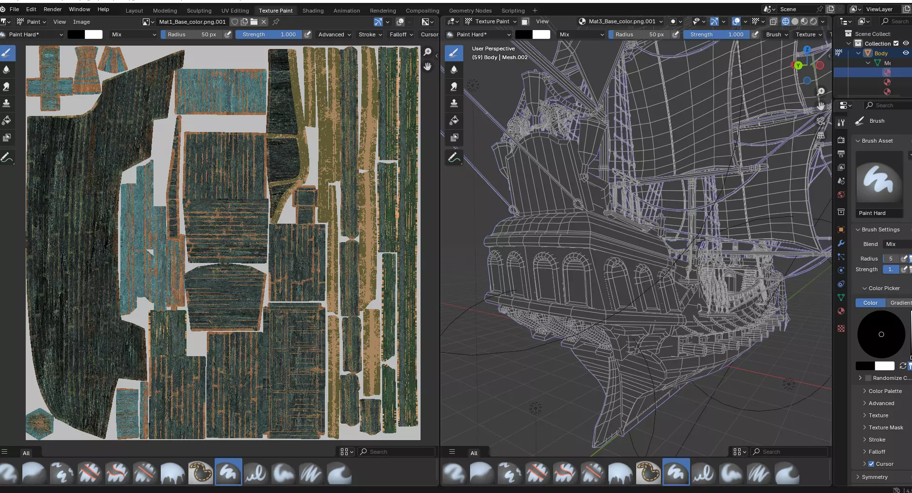 Reaper pirate ship Low-poly 3D model_17