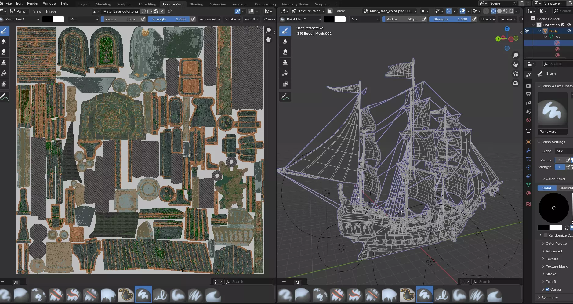 Reaper pirate ship Low-poly 3D model_19