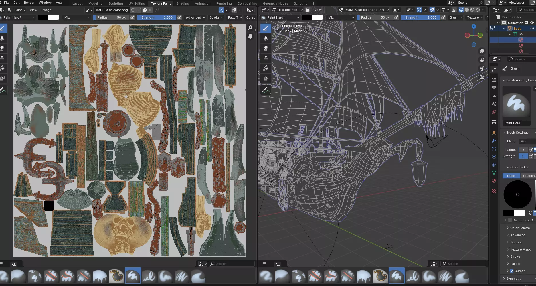 Reaper pirate ship Low-poly 3D model_18