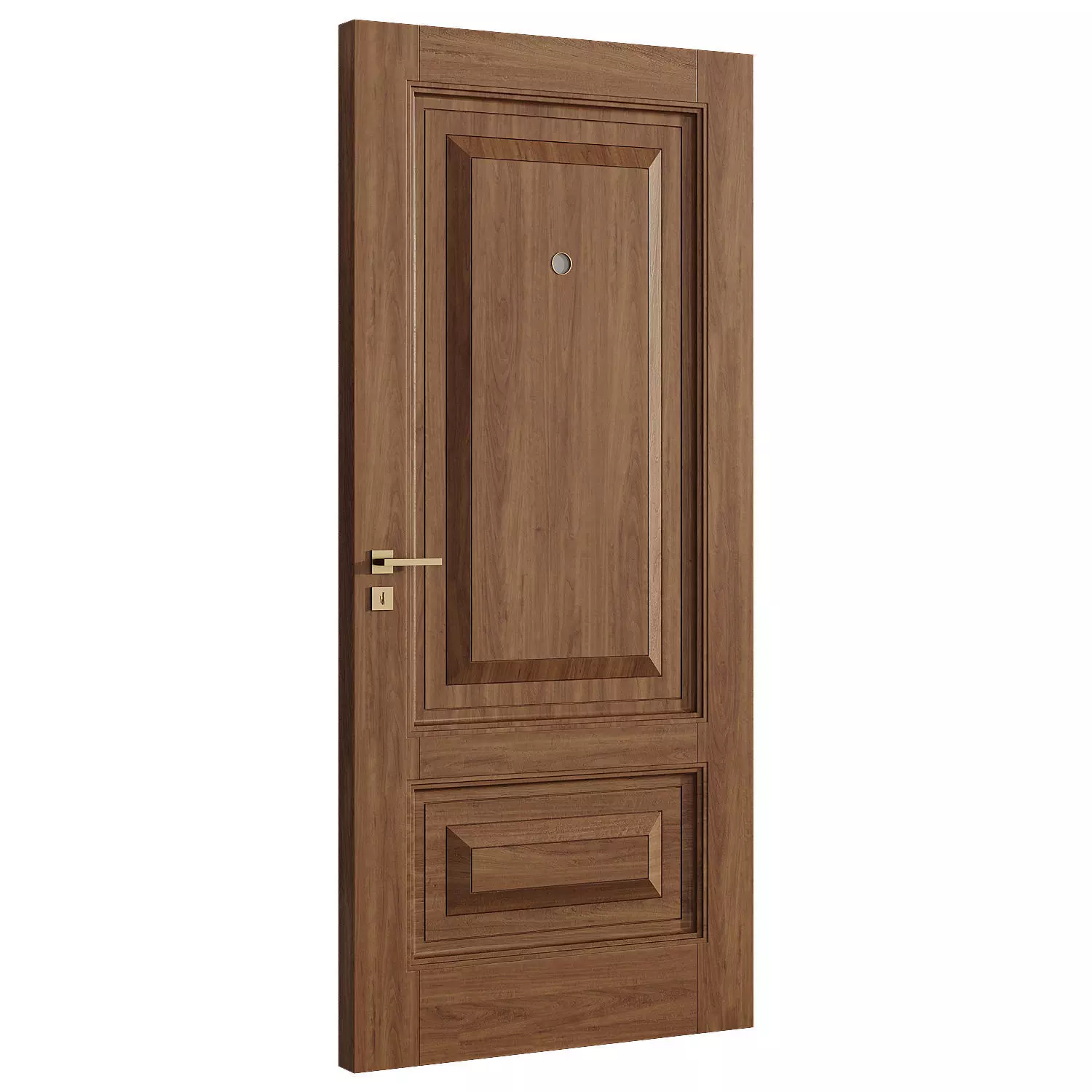 Interior door 24 Low-poly 3D model_0