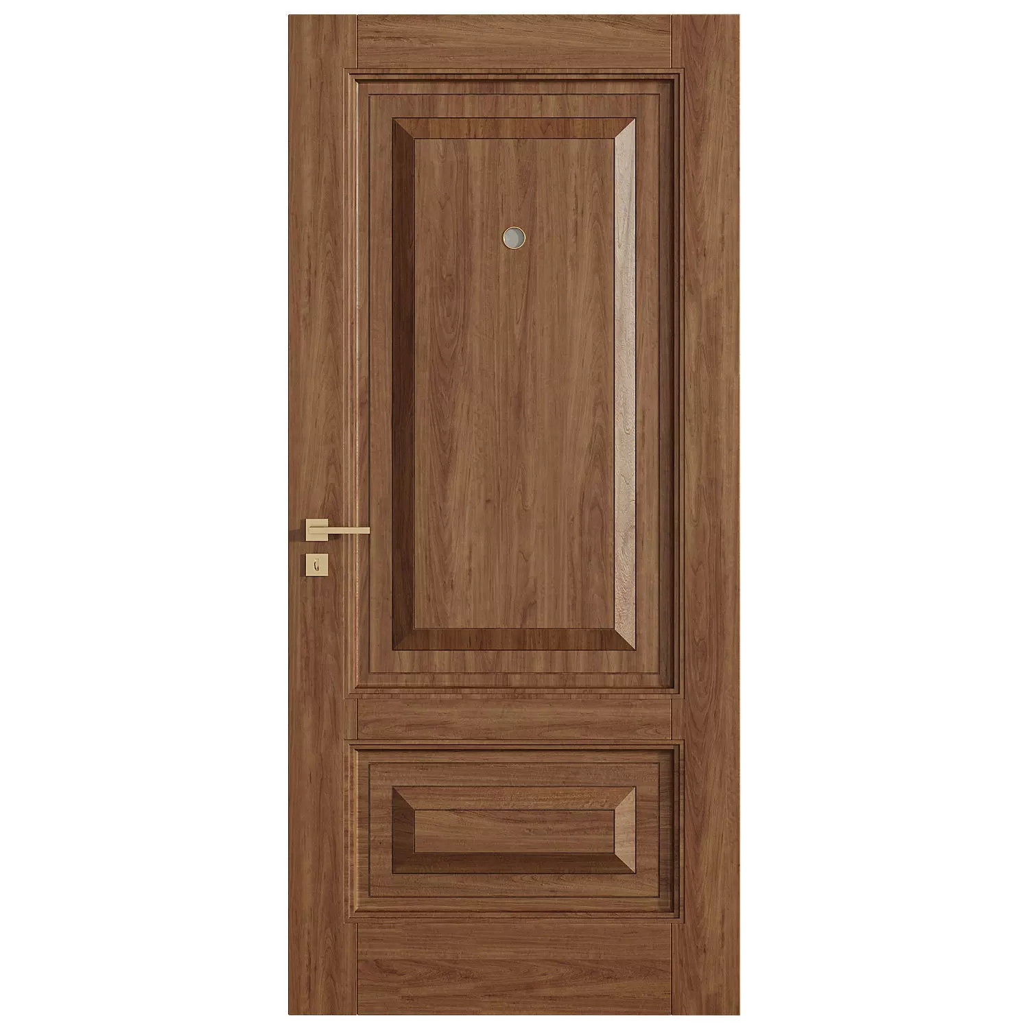 Interior door 24 Low-poly 3D model_1