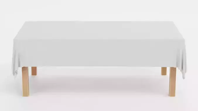 -Tablecloth with Table Rectangular-