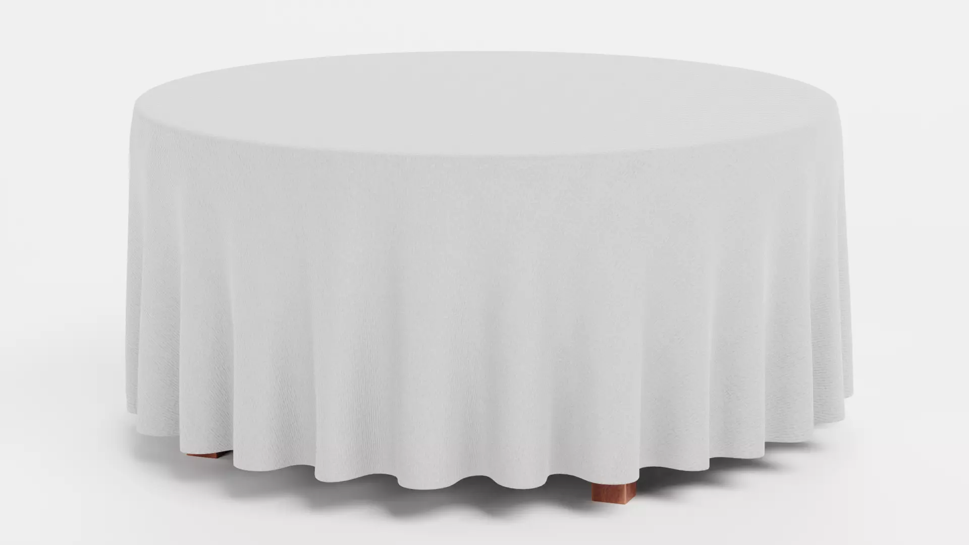 -Tablecloth with Table Round- 3D model_4