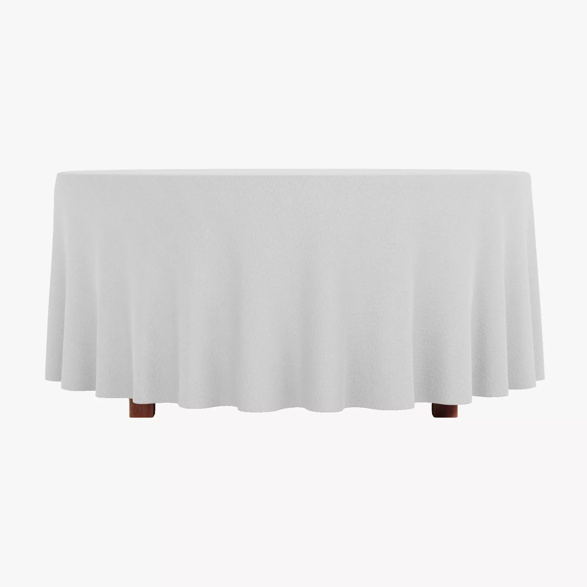 -Tablecloth with Table Round- 3D model_12