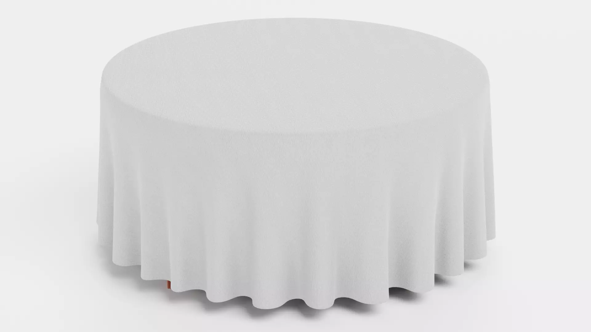 -Tablecloth with Table Round- 3D model_1
