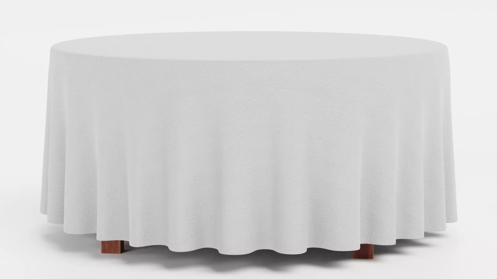 -Tablecloth with Table Round- 3D model_6