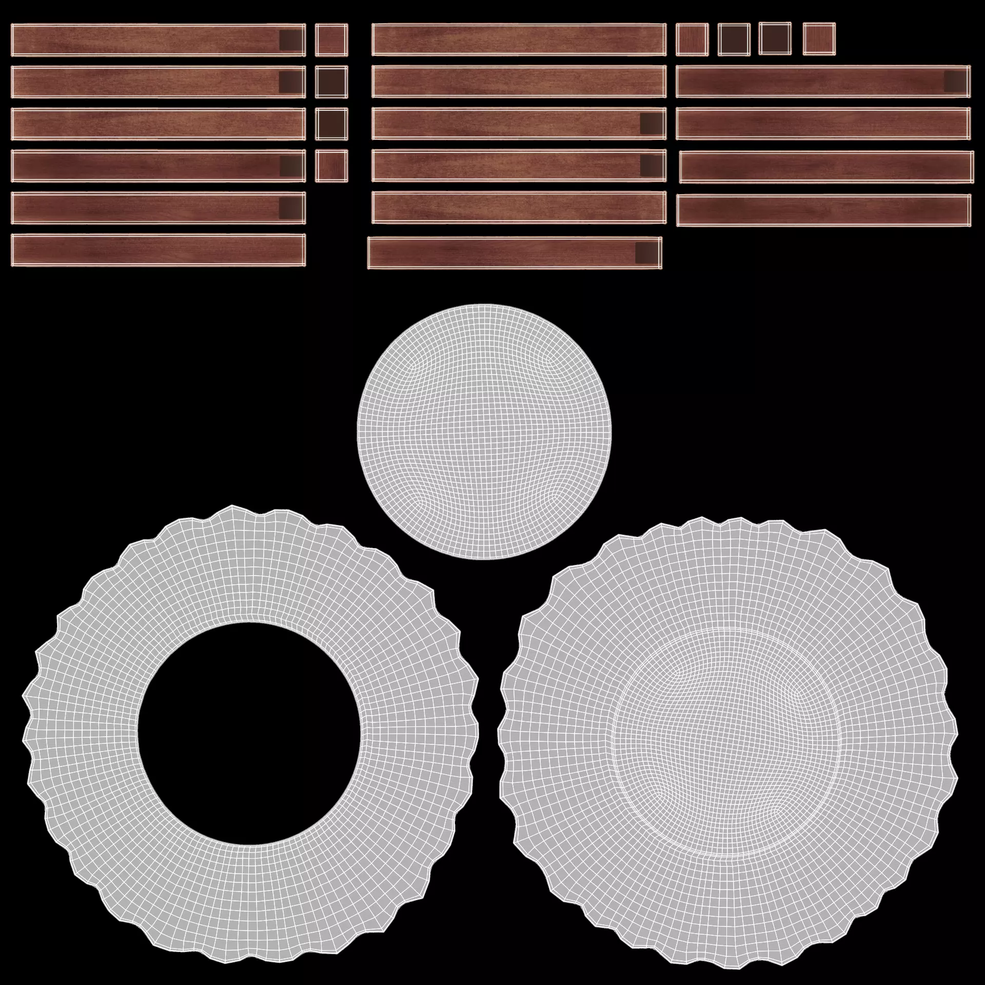 -Tablecloth with Table Round- 3D model_7