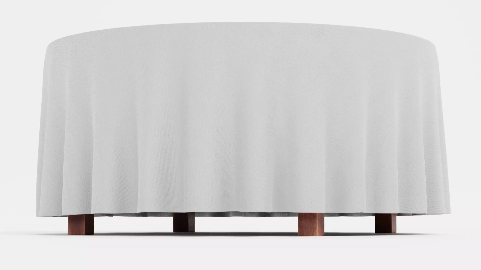 -Tablecloth with Table Round- 3D model_5