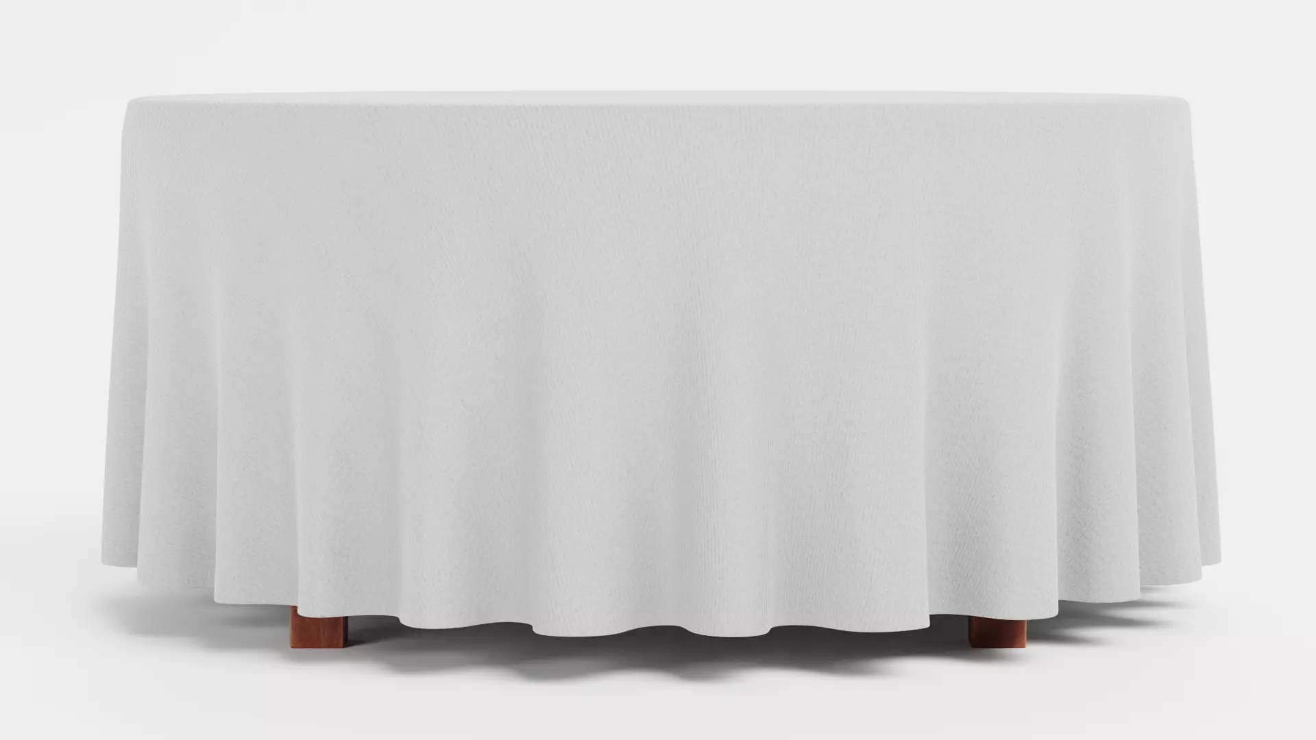 -Tablecloth with Table Round- 3D model_0