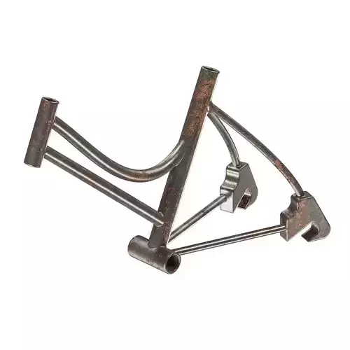 Rusty Steel Bicycle Frame