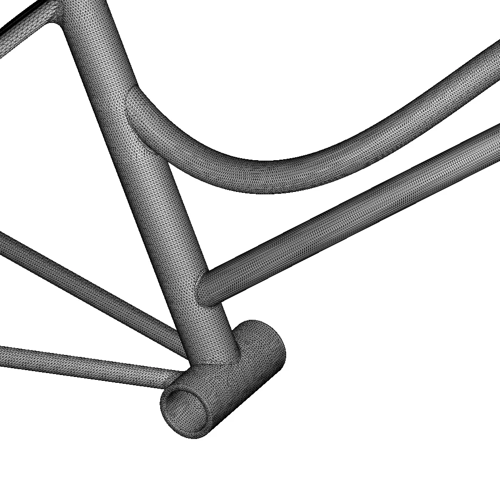Rusty Steel Bicycle Frame 3D model_7
