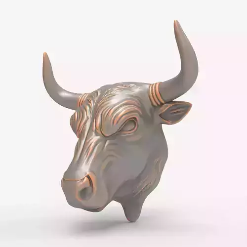 Cow Head Rustic Farm Animal Relief Wall Plaque