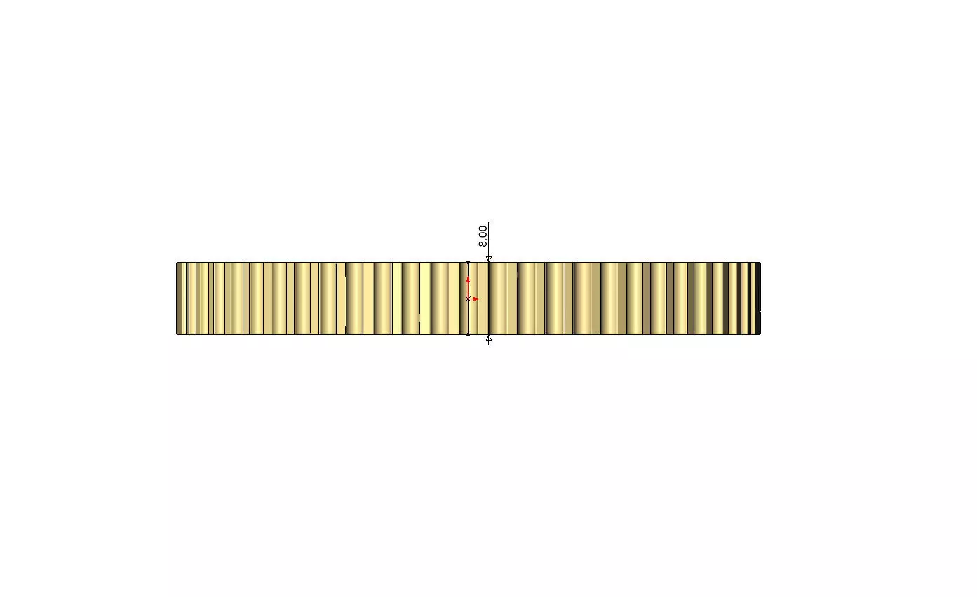 Grooved pattern flexture clasp bracelet 3D print model_11