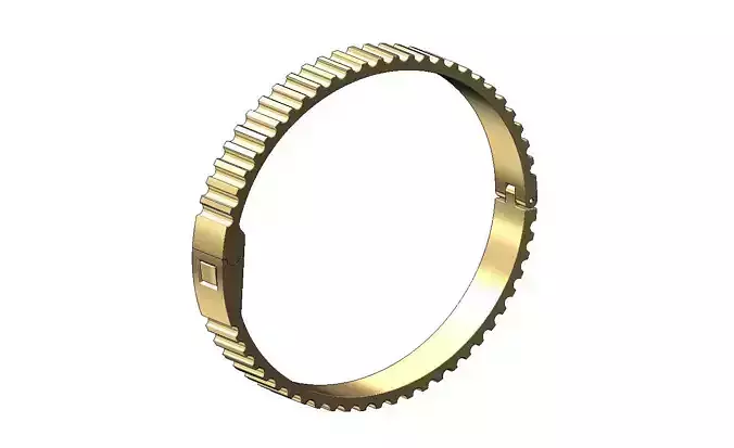 Grooved pattern flexture clasp bracelet