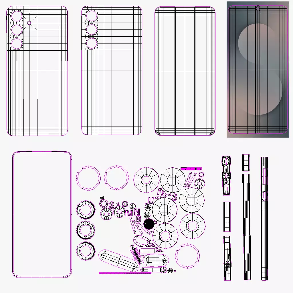 Samsung Galaxy S25 FE All Color 3D model_23