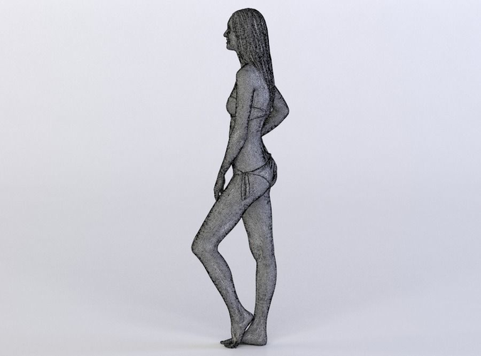 Janna 0498 Woman in underwear arm on a hip