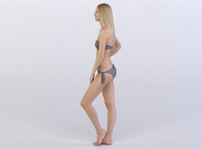 Janna 0498 Woman in underwear arm on a hip