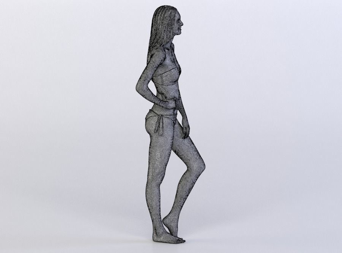 Janna 0498 Woman in underwear arm on a hip