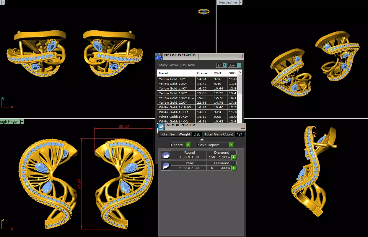 Orange Segment Earrings 3D Mode 3D print model