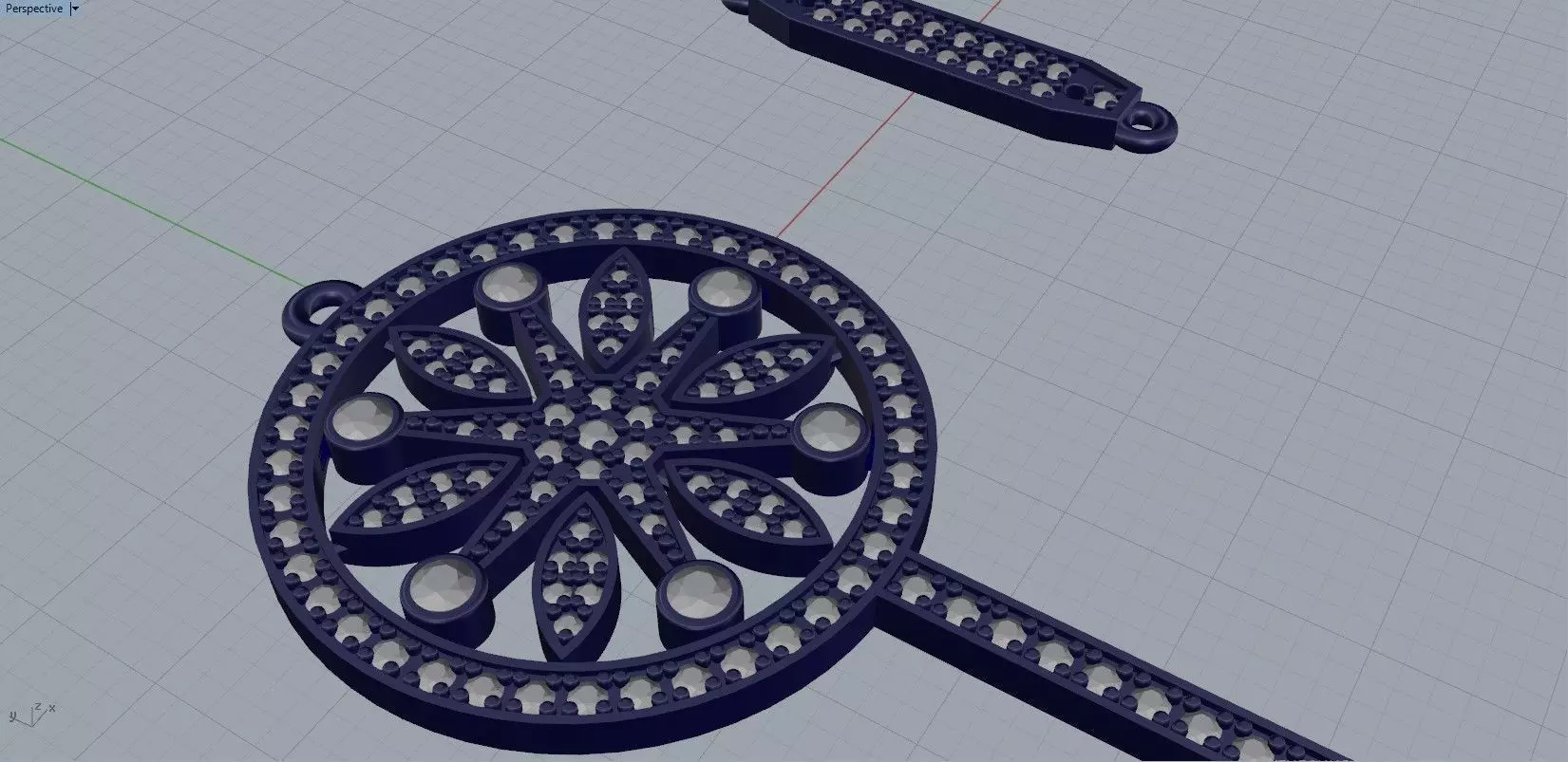 Key Pendant 3D print model_3