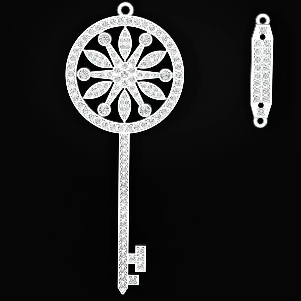 Key Pendant 3D print model_0