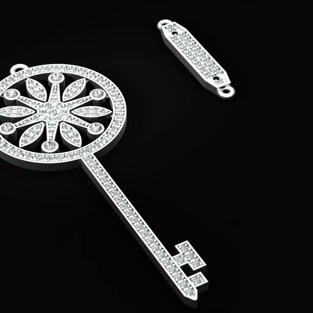 Key Pendant 3D print model_1