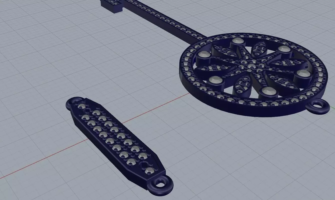 Key Pendant 3D print model_4